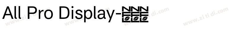 All Pro Display字体转换